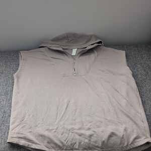 H&M Basics Sleeveless Hooded Pullover